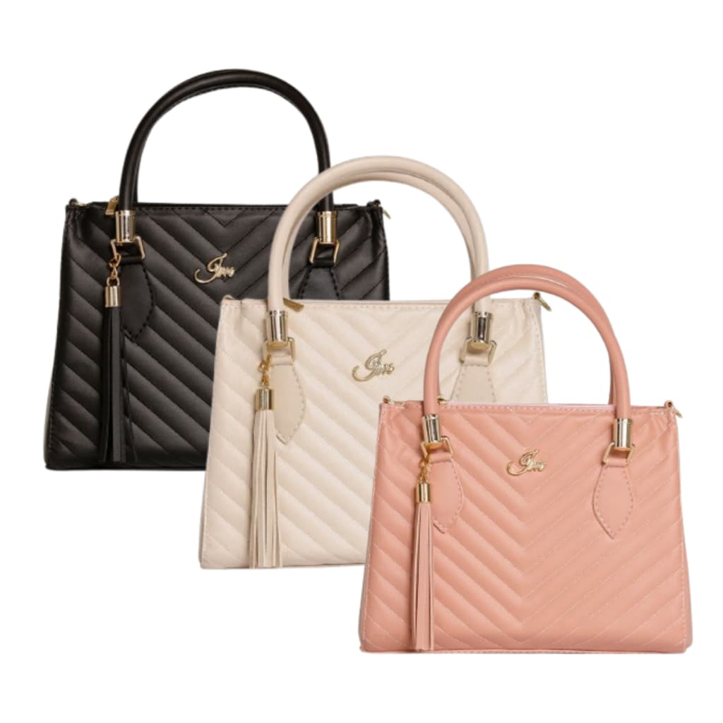 Kit 3 Bolsas Feminina Lorena Média com Alça Transversal