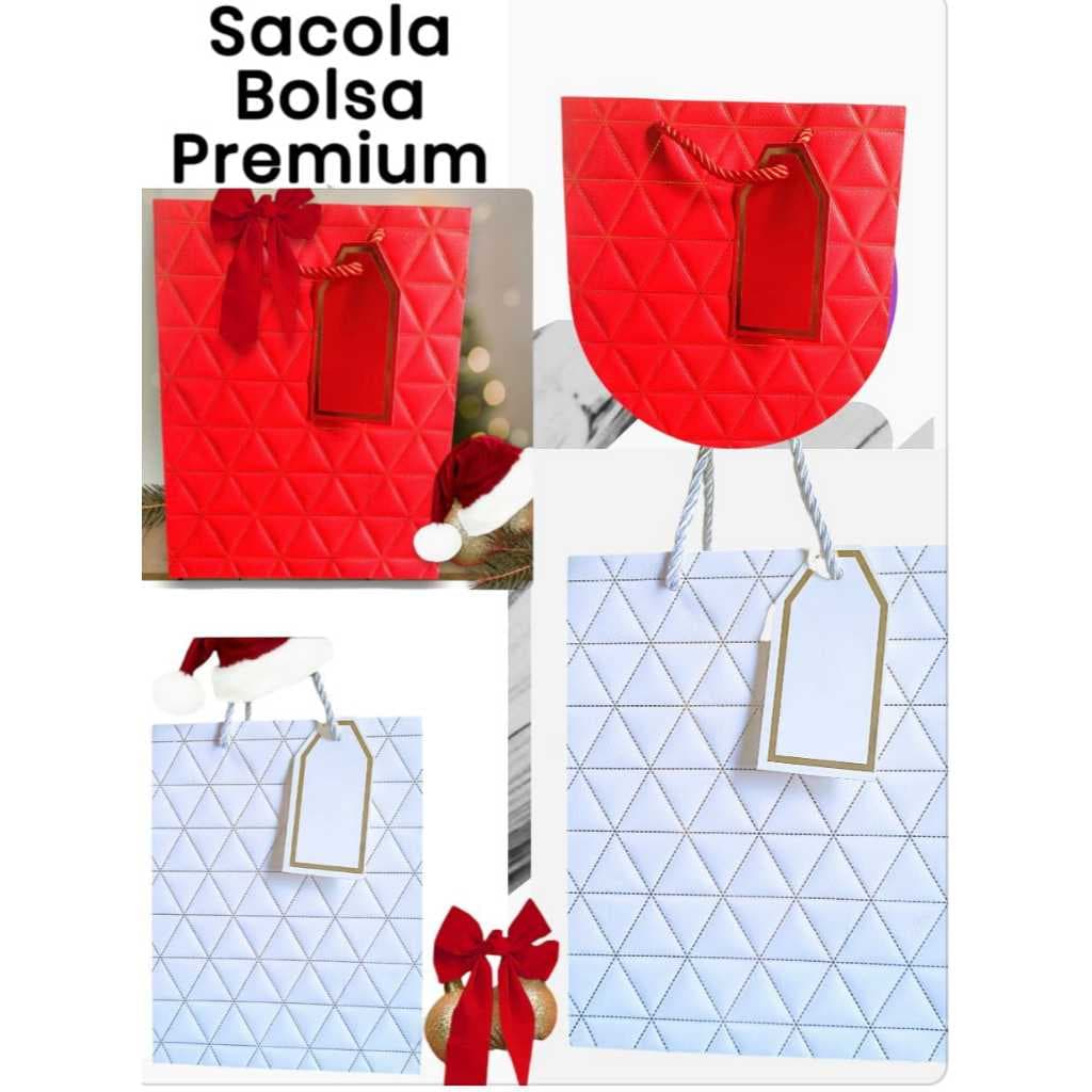 Sacola -  Papel presente e Embalagem Bolsa Colorida Tam p  19x24 Com Cartão.