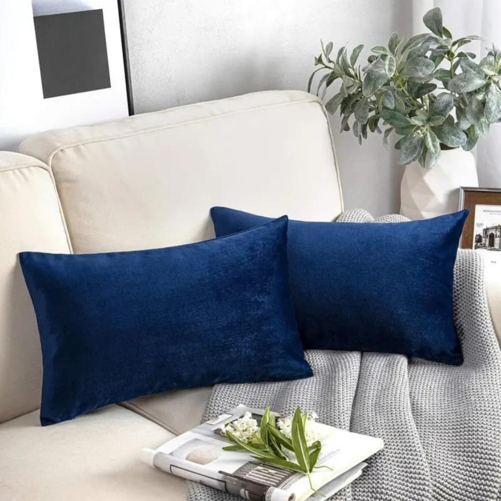 Capa Almofada Decorativa Sala Sofá Quarto Suede 50x30cm Várias Cores