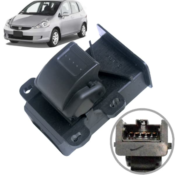 Botão Vidro Eletrico Fit 2003 2004 2005 2006 2007 2008 Simples