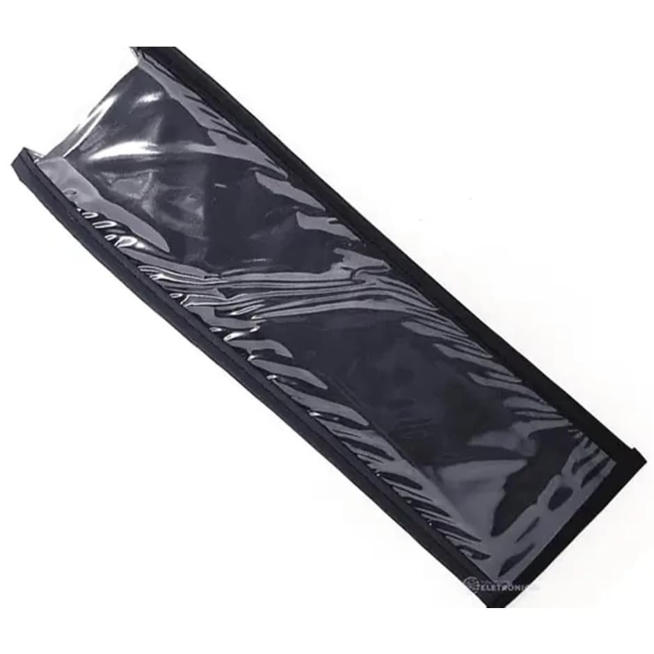 Capa para controle de TV e  Mini system preto com frente transparente