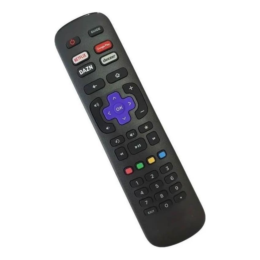 Controle Remoto para TV LED AOC Roku TV com Netflix / Google Play / DAZN / Deezer