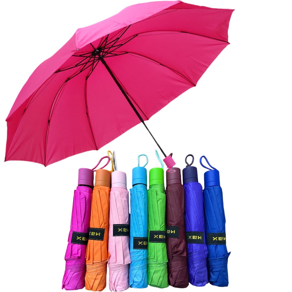 Guarda Chuva  Grande Contra Vento Colorido Liso -140cm