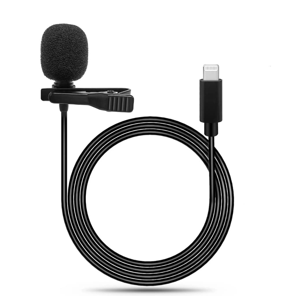 Microfone Lapela Clip Profissional Iphone Aulas Alta Qualidade de Som Celular
