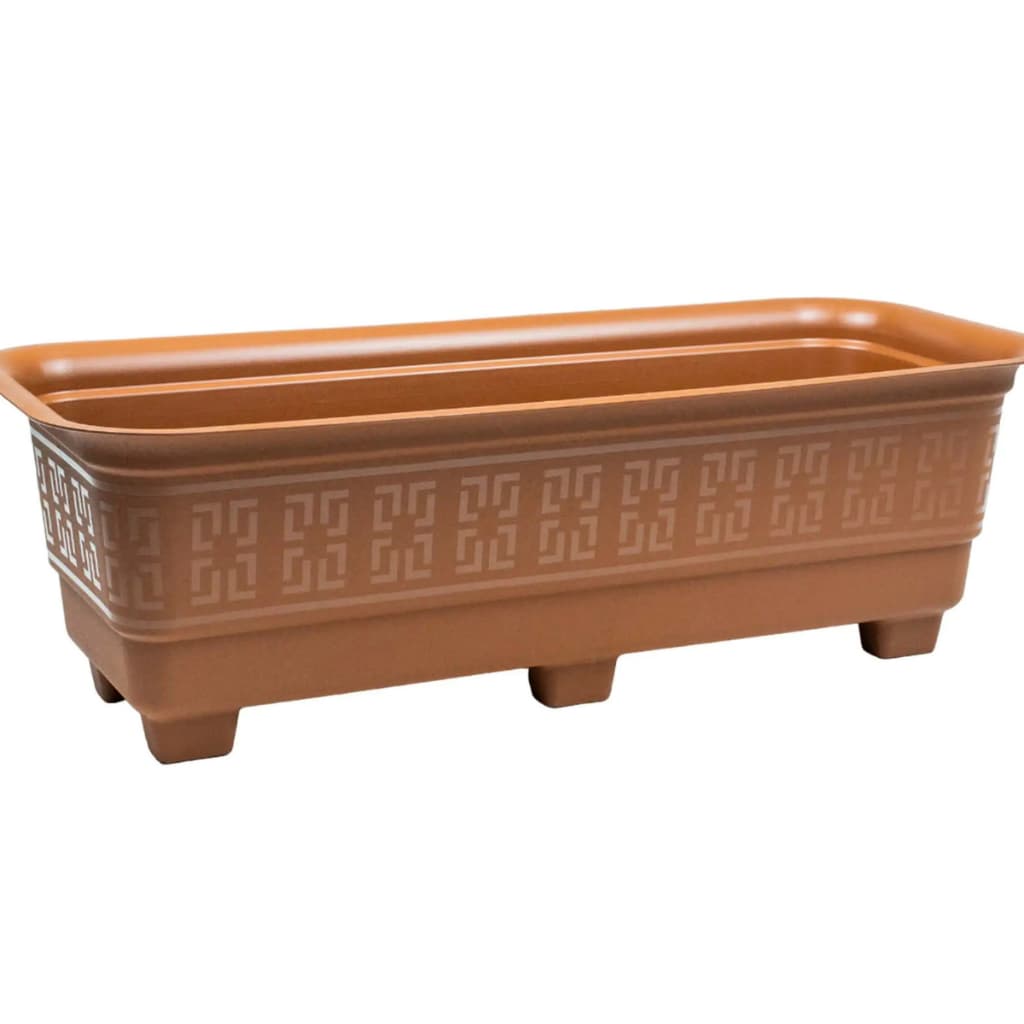Kit 2 Jardineira Plástica Decoração Floreira Retangular 6 litros