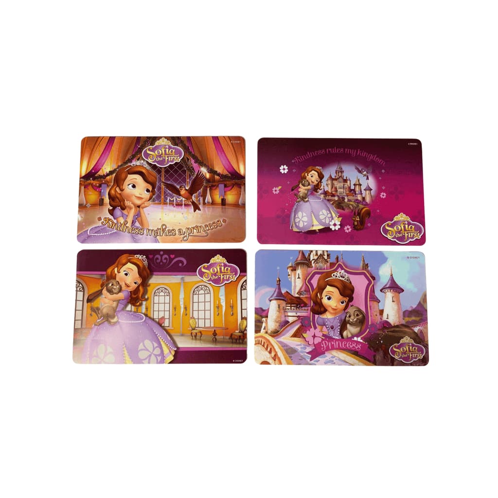 Jogo Americano Infantil Disney Princesa Sofia – Kit com 4 Peças