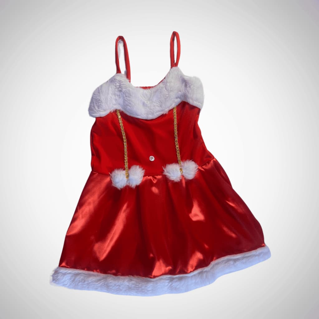 🎄 Fantasia/ Vestido Infantil de Mamãe Noel ChatGPT 🤶