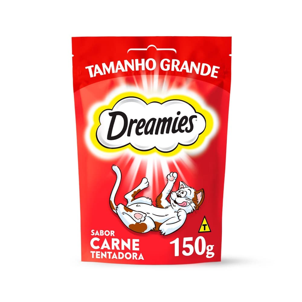 Petisco Dreamies Sabor Carne Tentadora para Gatos Adultos - 150g