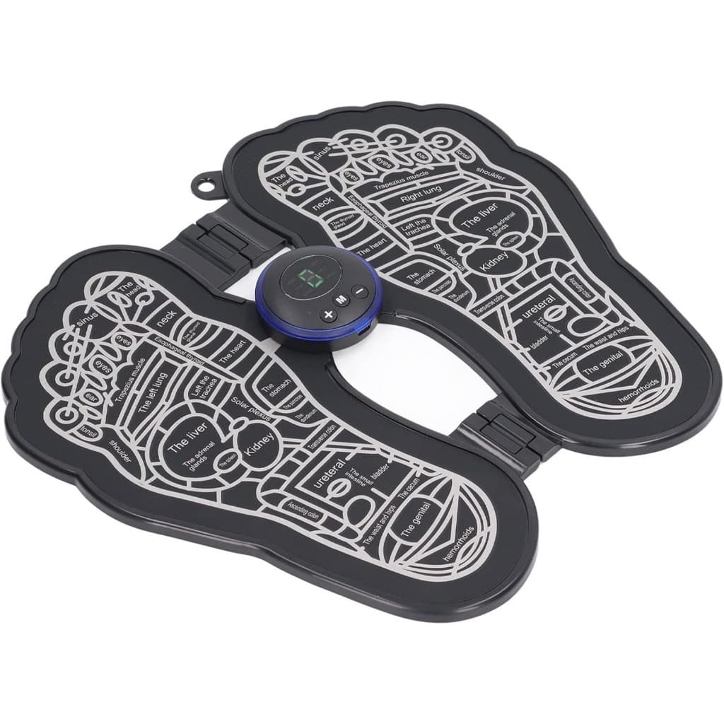 Massageador Elétrico de Pés EMS Tens Fisioterapia Recarregável USB