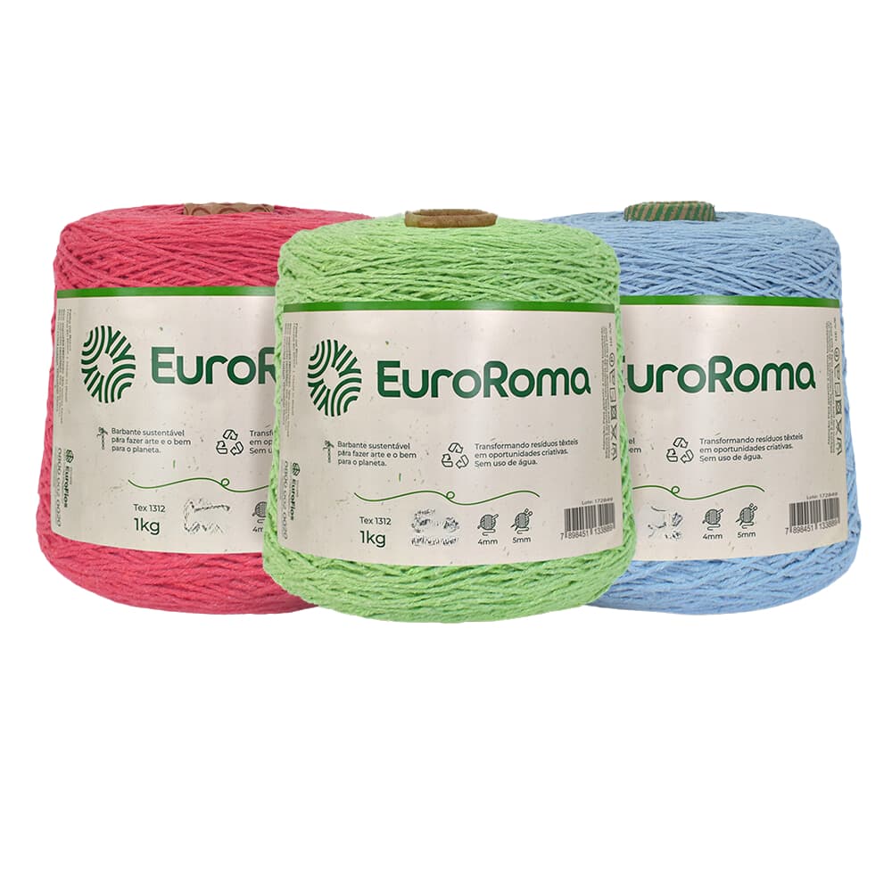 Barbante Euroroma 1 Kg Fio 6 Diversas Cores