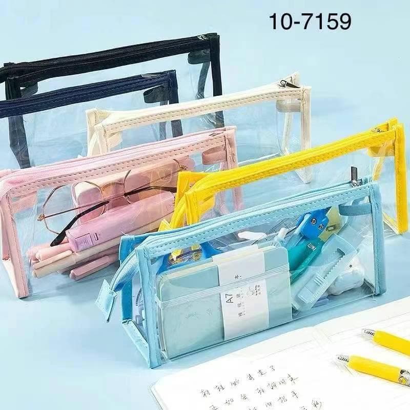 estojo transparente pequeno