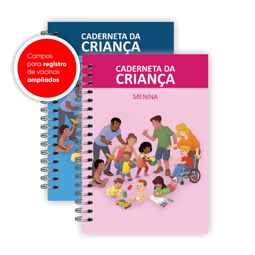 Caderneta de Vacinação / Saúde Capa maleável (Impressão Colorida)