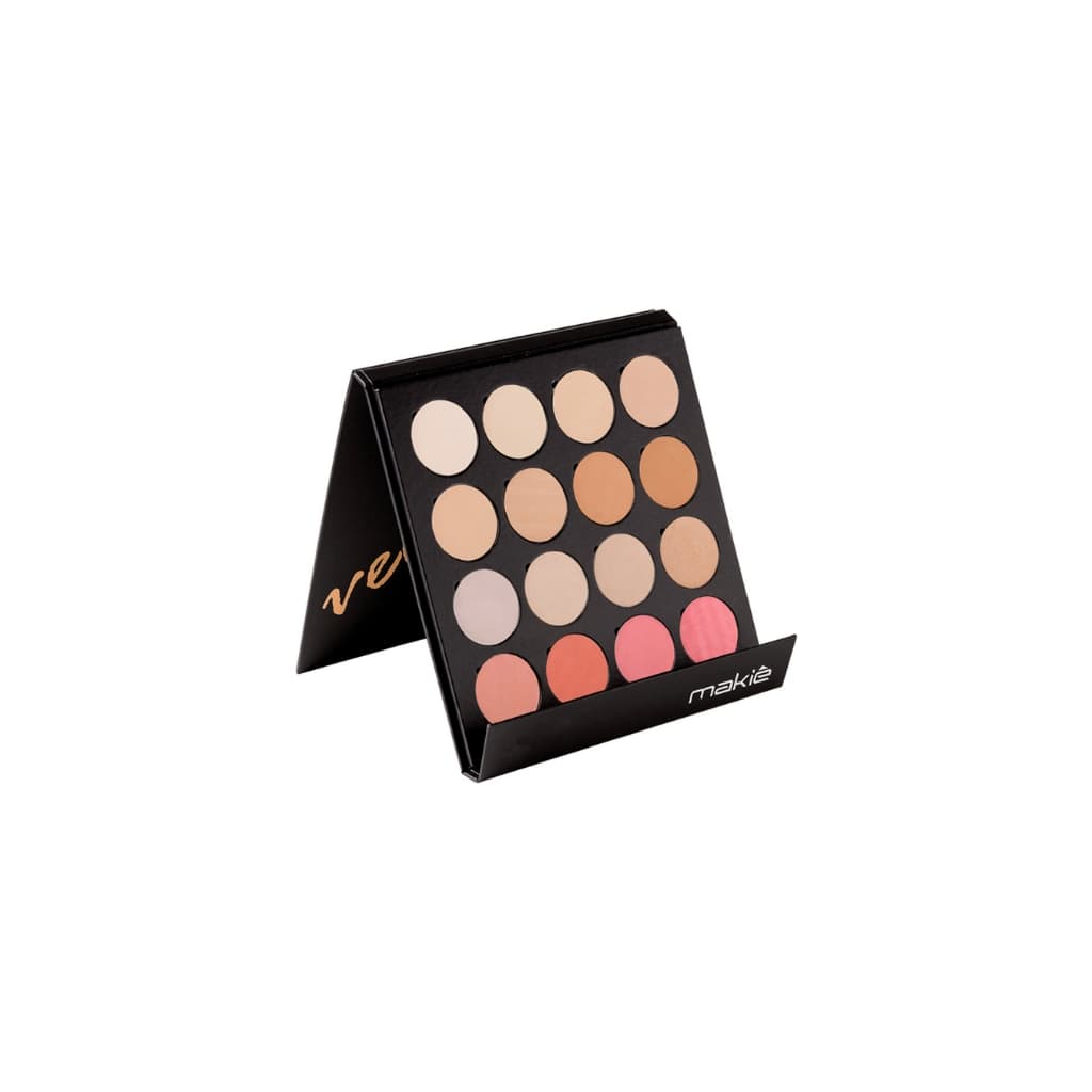 Paleta de Maquiagem de Pó e Blush Makiê Velvet Mix - Lançamento