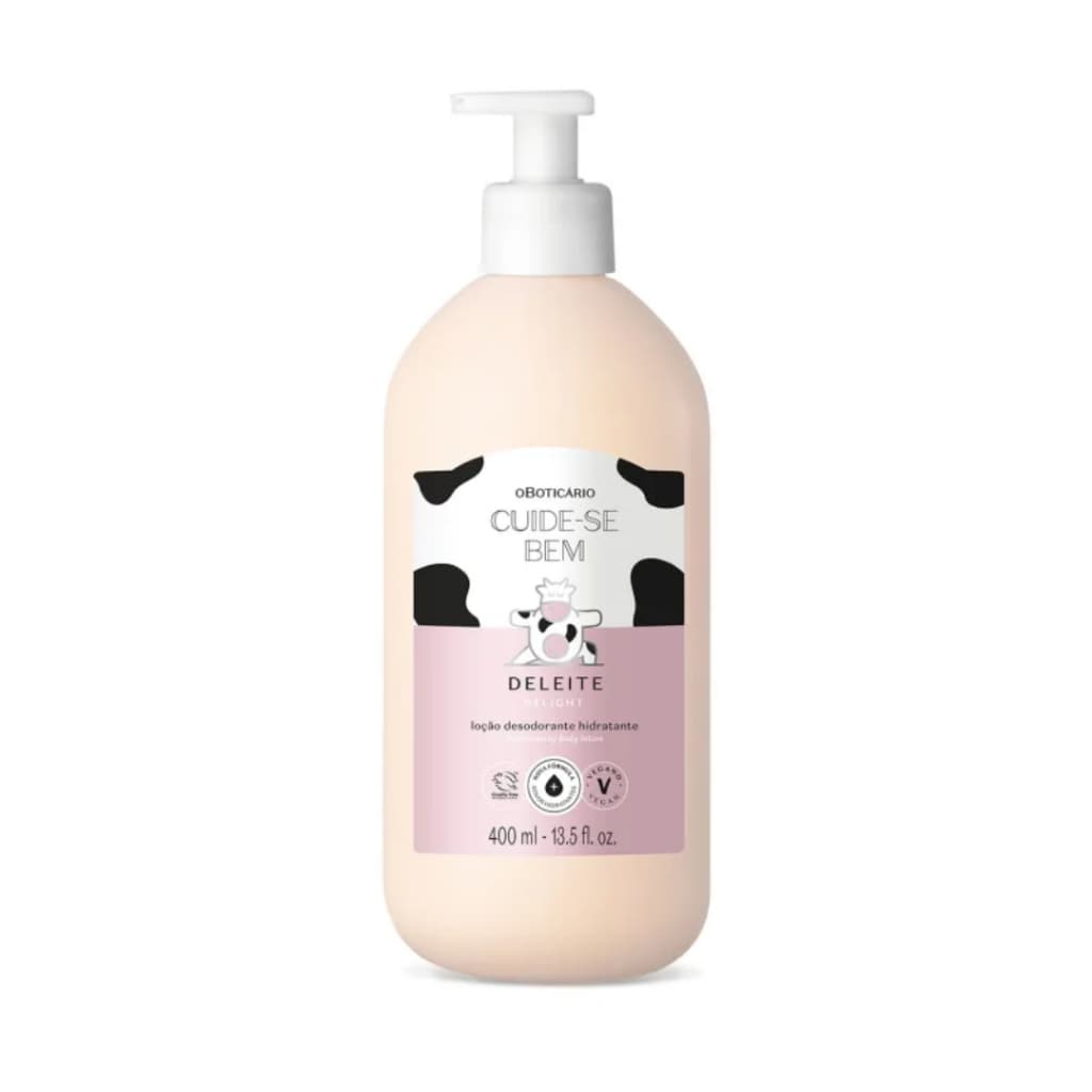 Loção Hidratante Corporal O Boticário Cuide-Se Bem Deleite 400ml