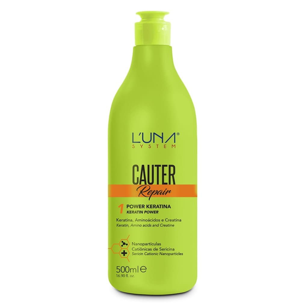 Luna System Power Keratina Cauter Repair – Reconstrução e Cauterização Capilar – 500ml