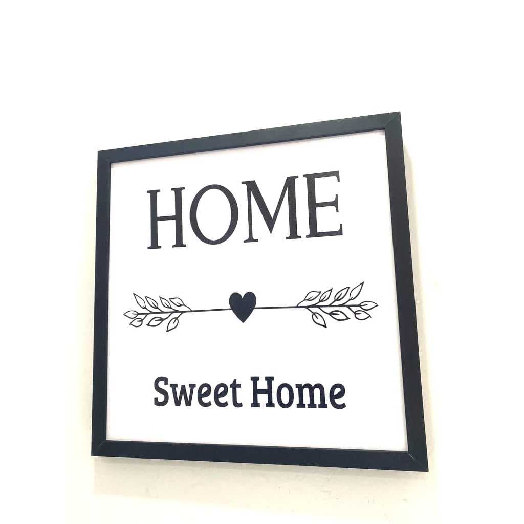 Quadro  para caixa de luz resina 53x53 HOME CORAÇÃO