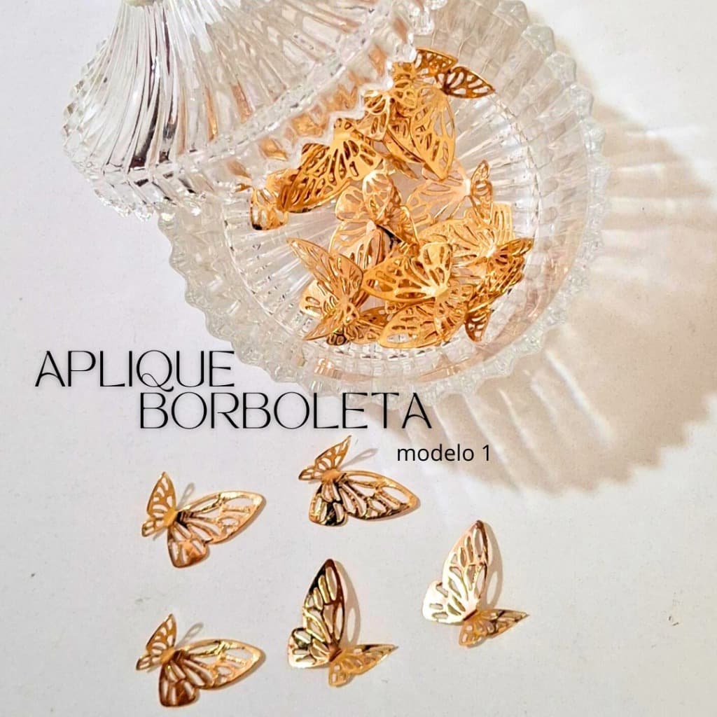 Aplique Metal BORBOLETA MINI (Escolha a partir de 10 Unidades) para Laços e Tiaras