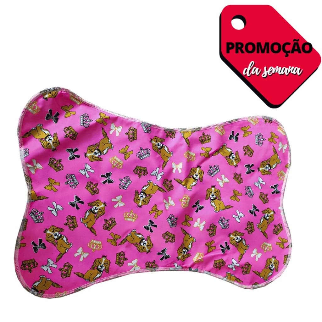 Tapete Ossinho Para Apoio de Comedouro Estampa Dog