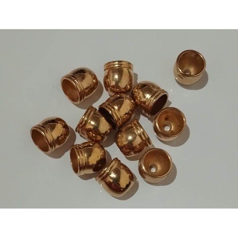 12/24/36/48/60 Ponteiras para Tassel Dourado ou Prata - 8mm
