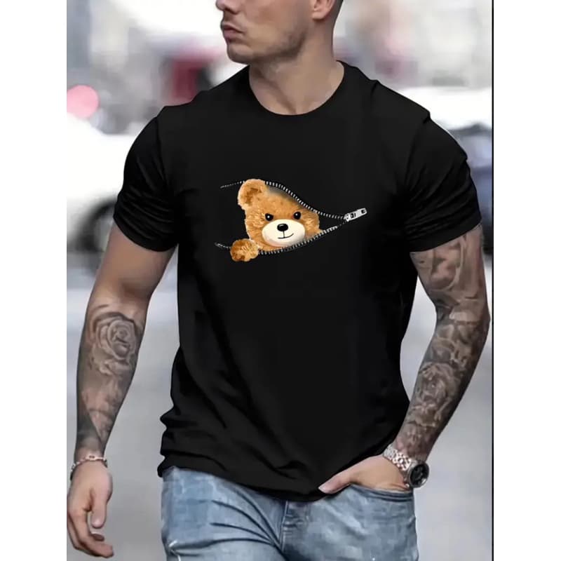 Camiseta T-Shirt masculina e Feminina Urso Casual promoção envio imediato