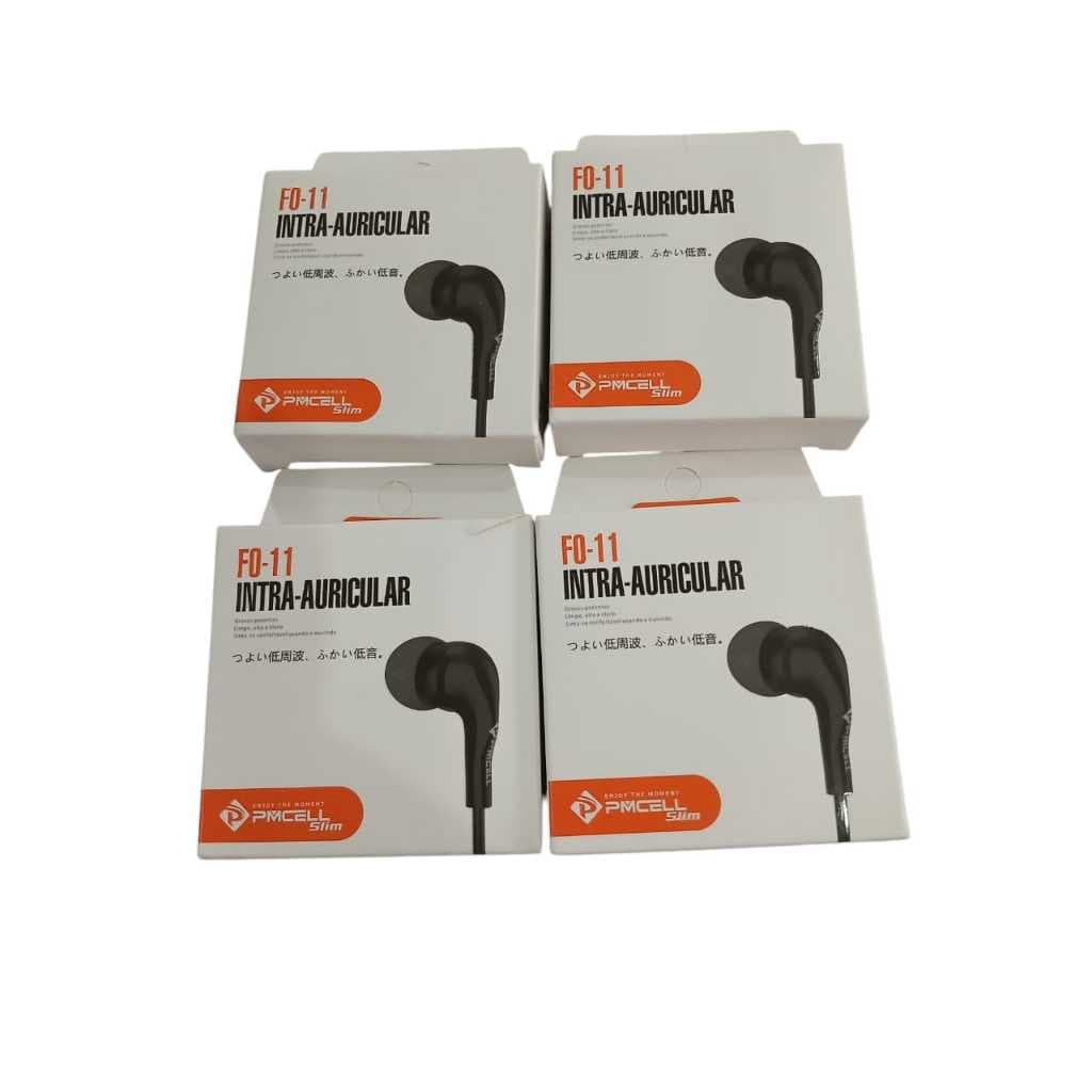 Fone com fio para celular, PMCELL F0-11 intra auricular com borracha qualidade