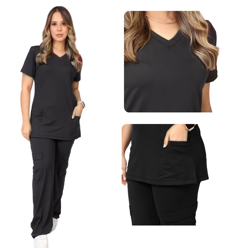Pijama Cirúrgico, Scrub Conjunto Feminino, Uniforme hospitalar, Enfermagem Premium Dry com Elastano