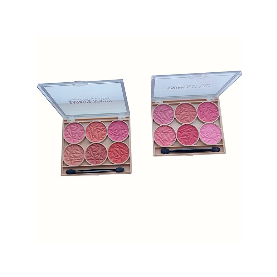 Paleta de Blush 6 colors Sarah´S Beauty