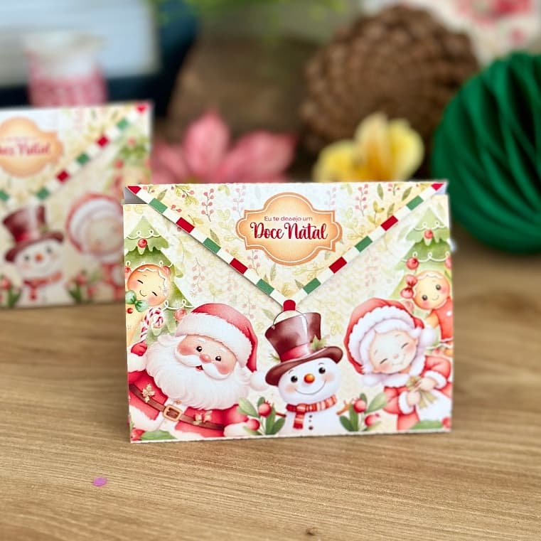 kit Porta Bombom Lembrancinha Personalizada de Natal