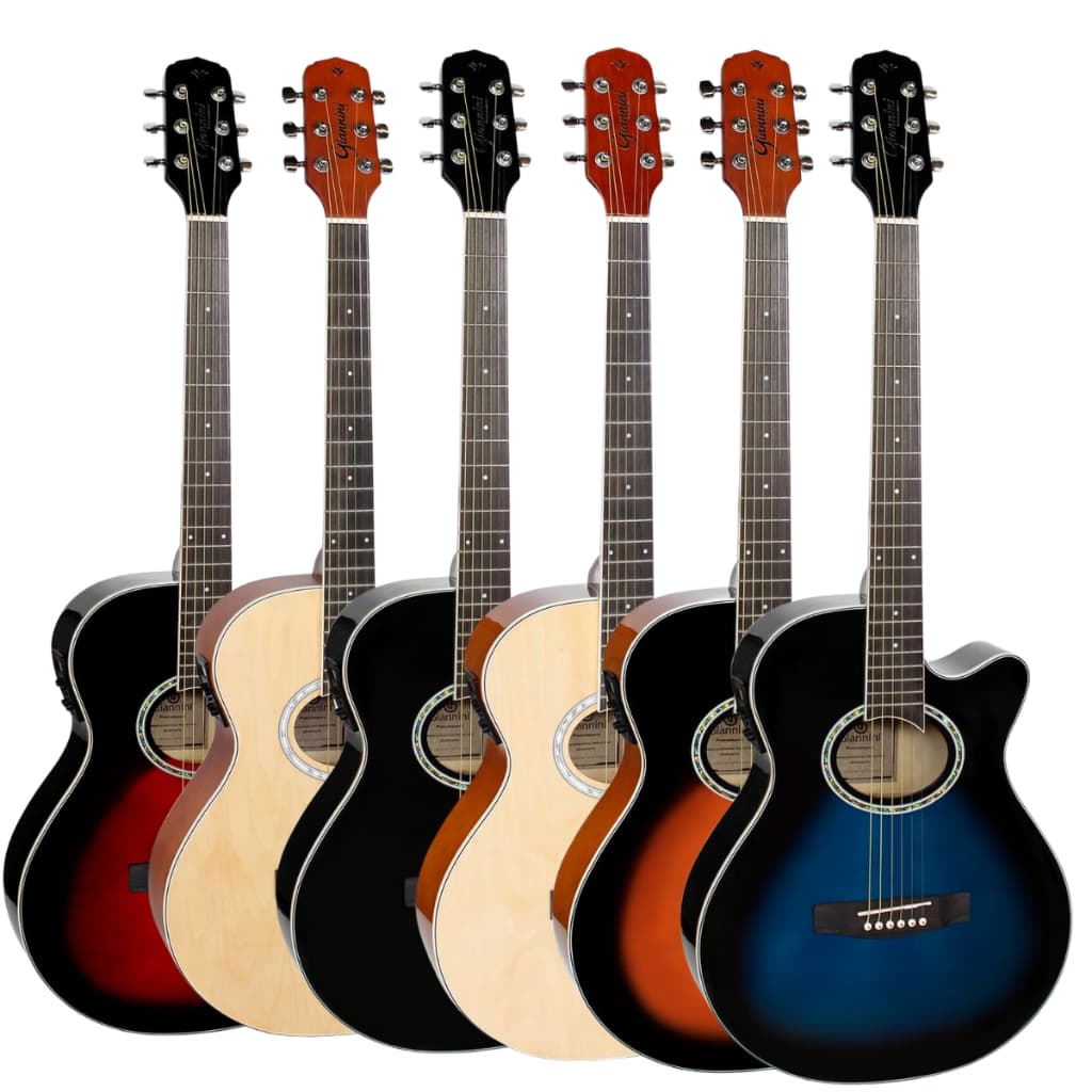 Violão Giannini Elétrico Mini Jumbo Gsf1d Ceq Com Afinador