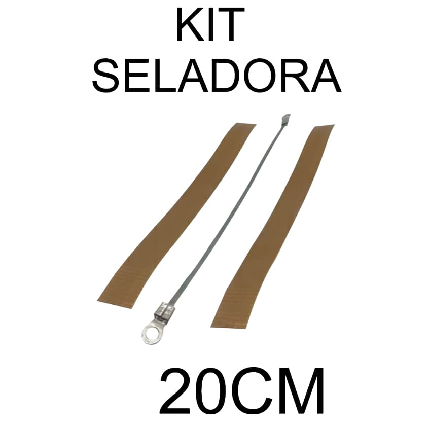 Kit Reparo Seladora 20cm – Resistência + Fita Teflon Reposição Manutenção Conserto Seladora Manual Embaladora