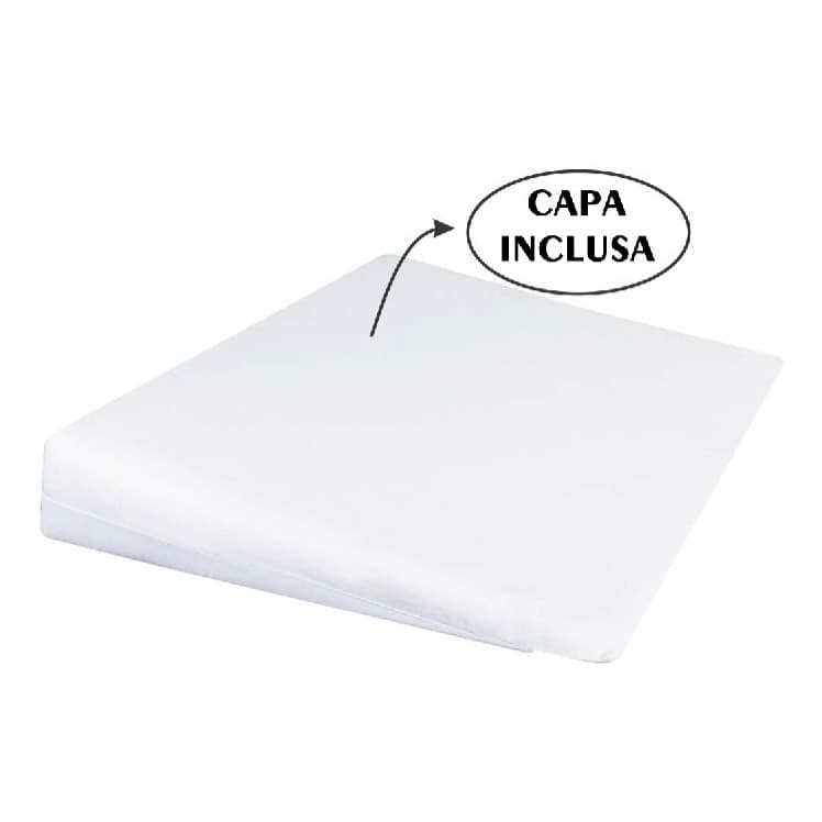 Travesseiro Antirefluxo Para Berço Mini Cama Antialérgico com Capa Lavável (Capa + Espuma)