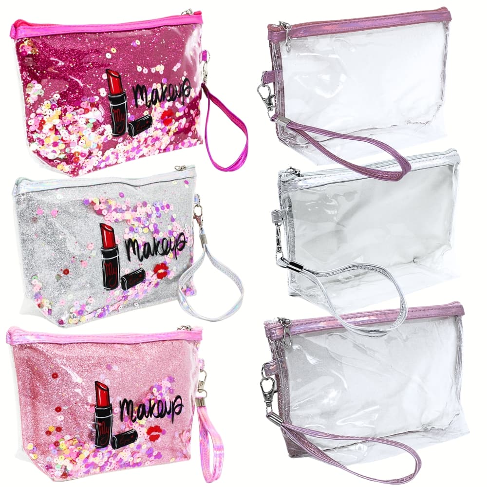 Necessaire Feminina Transparente para objetos pessoais