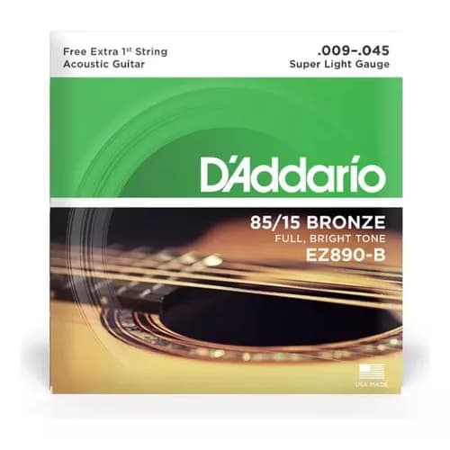 Encordoamento Violão Aço Daddario EZ890-B Bronze 09-045