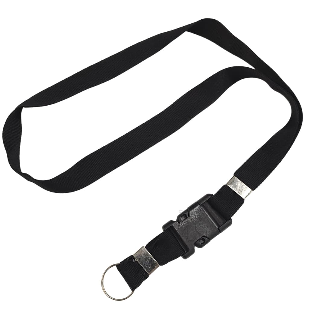 10 Cordão Porta Crachá Preto Chaveiro Moto Tirante Cracha Lanyard