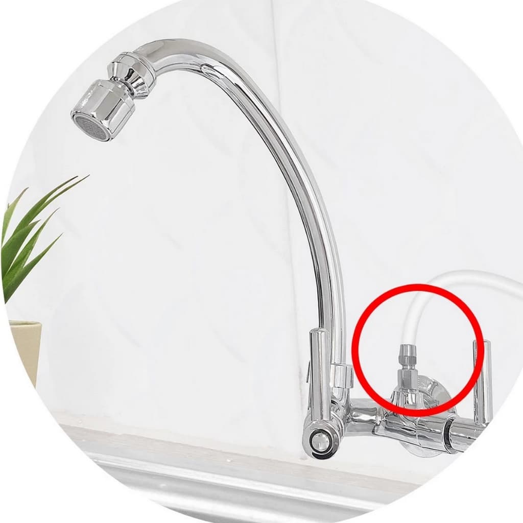 Bico Adaptador Torneira Saída Para Filtro Rosca 1/4"=12,3mm  rosca femea BSP
