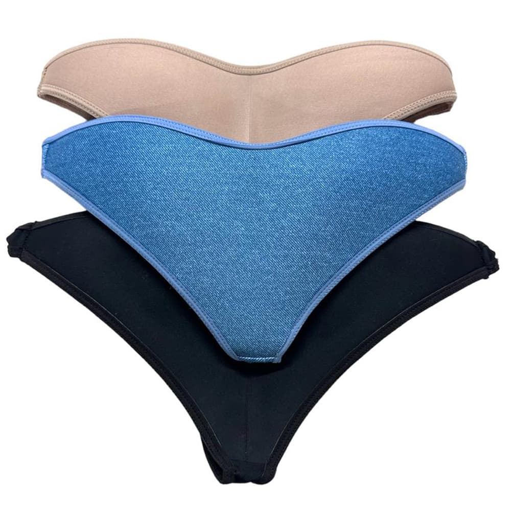 Kit  com 2 Calcinha Aumenta Bumbum Enchimento Levanta Empina Bumbum