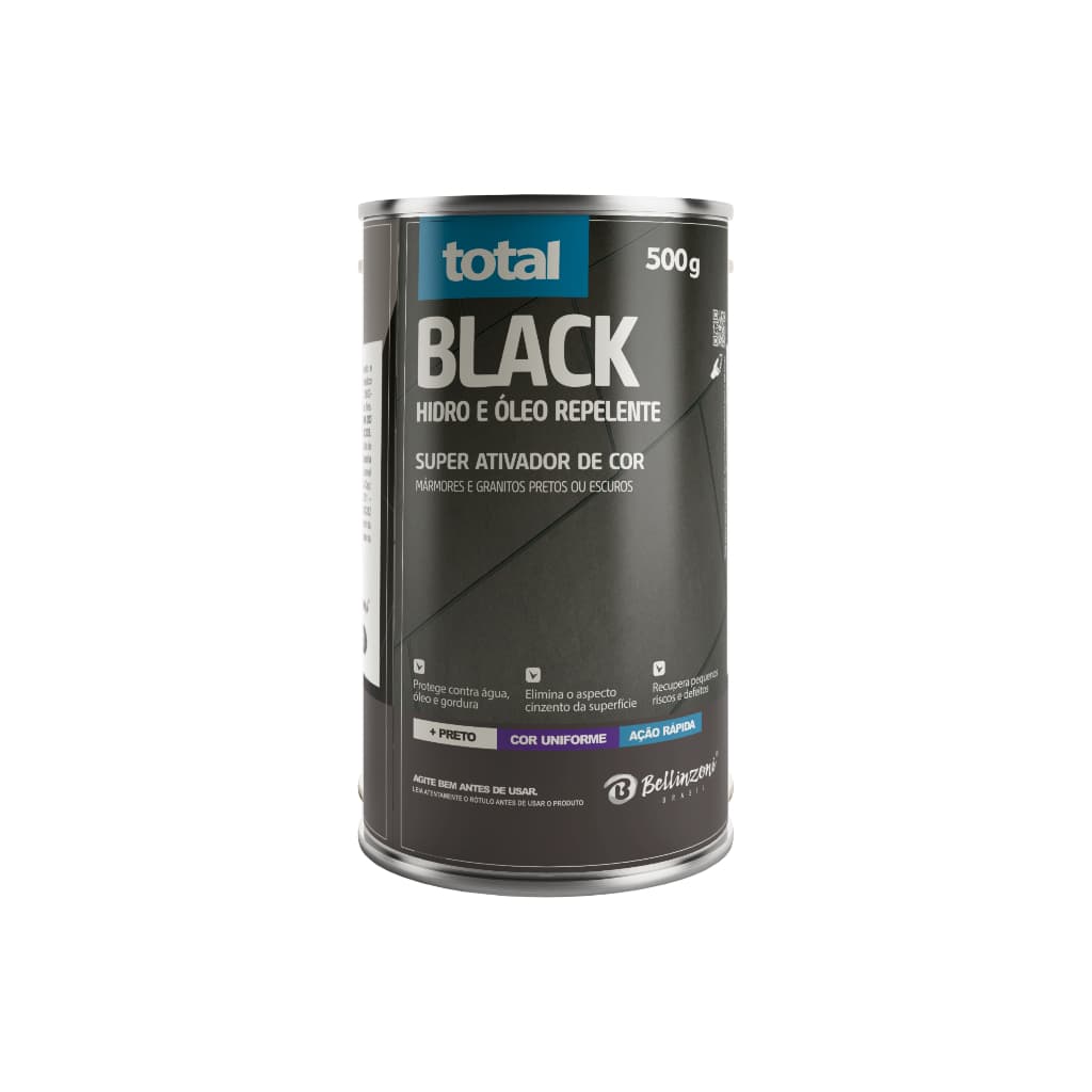 Super Ativador De Cor Total Black Bellinzoni 500g Para Mármores E Granitos Escuros