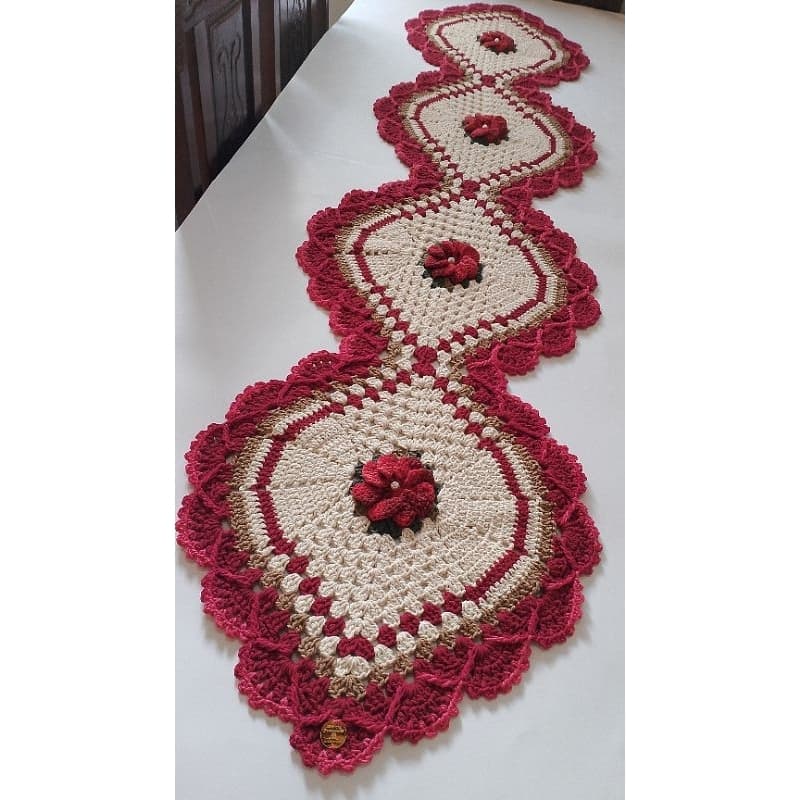 trilho de mesa de croche 170m