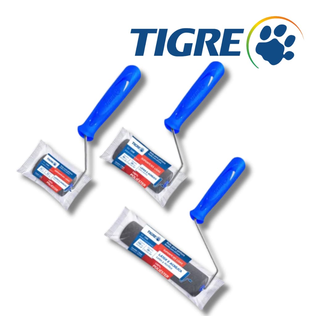 Rolo De Espuma Para Pintura Tigre 5CM/9CM/15CM Rolo Espuma Pequeno Médio Grande para Verniz e Tintas