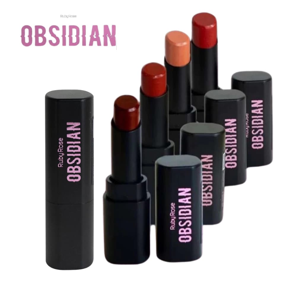Batom Obsidian Ruby Rose Cream Satin