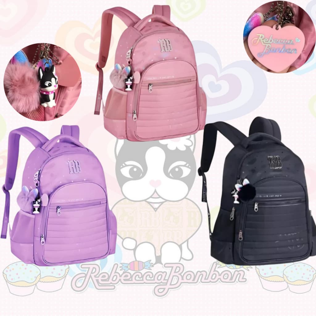 Mochila Feminina Costa Juvenil Original Love Bonbon