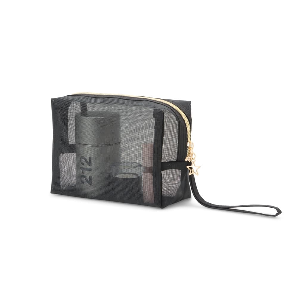 Nécessaire em Nylon com Zíper Dourado: Praticidade e Sofisticação