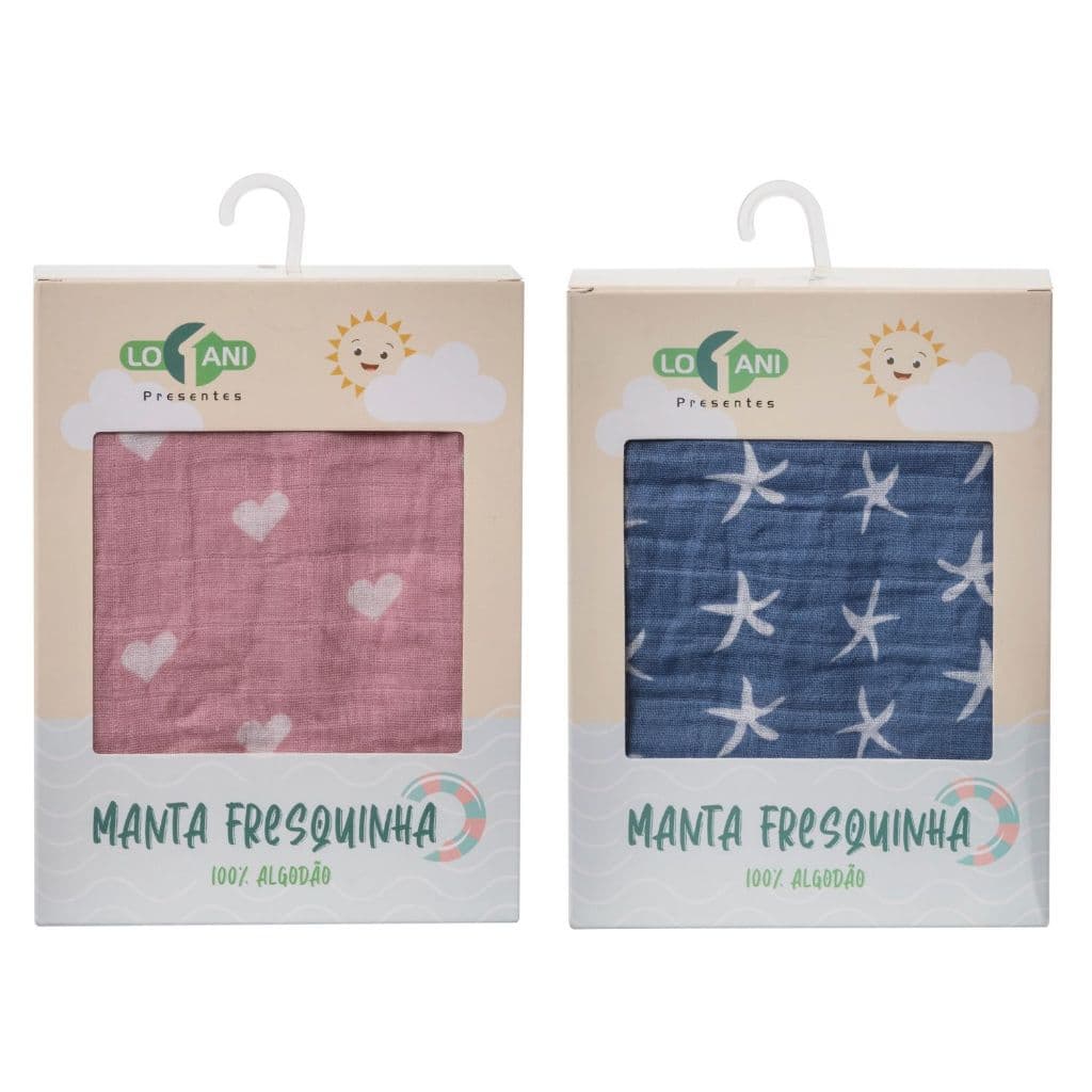 Manta Cobertor Bebe Infantil Fresquinha Verão Menino Menina Loaní Presente