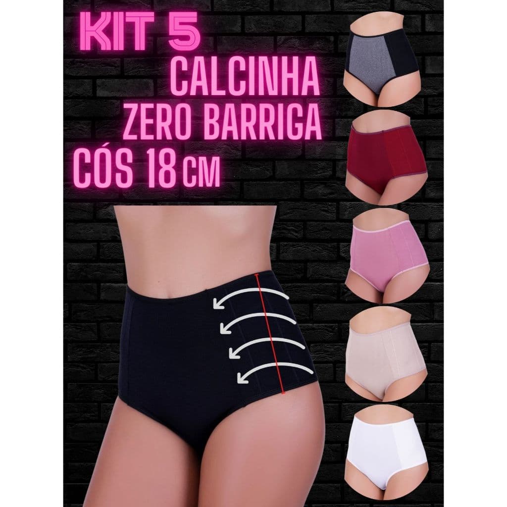 KIT 10 CALCINHA SEGURA BARRIGA MODELADORA POWER FITNESS AIS MAIS VENDIDAS DO BRASIL