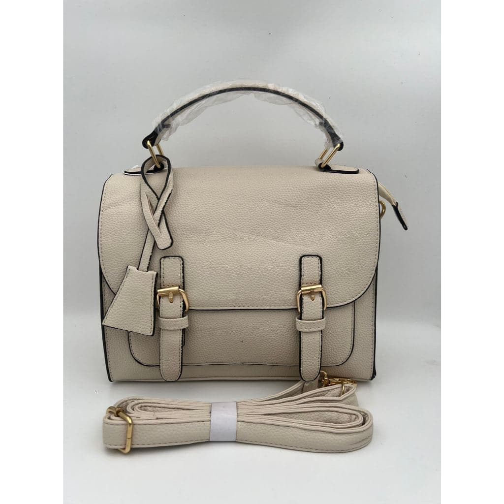 Bolsa tote/ombro feminina média com couro sintético/sintético de camada intermediária