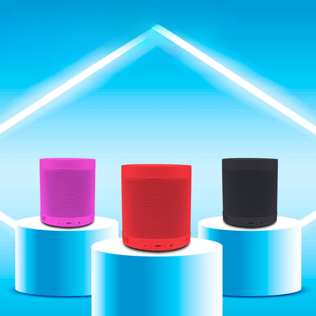 Caixinha de som Bluetooth Portátil Colorido Caixa Som Com suporte para celular