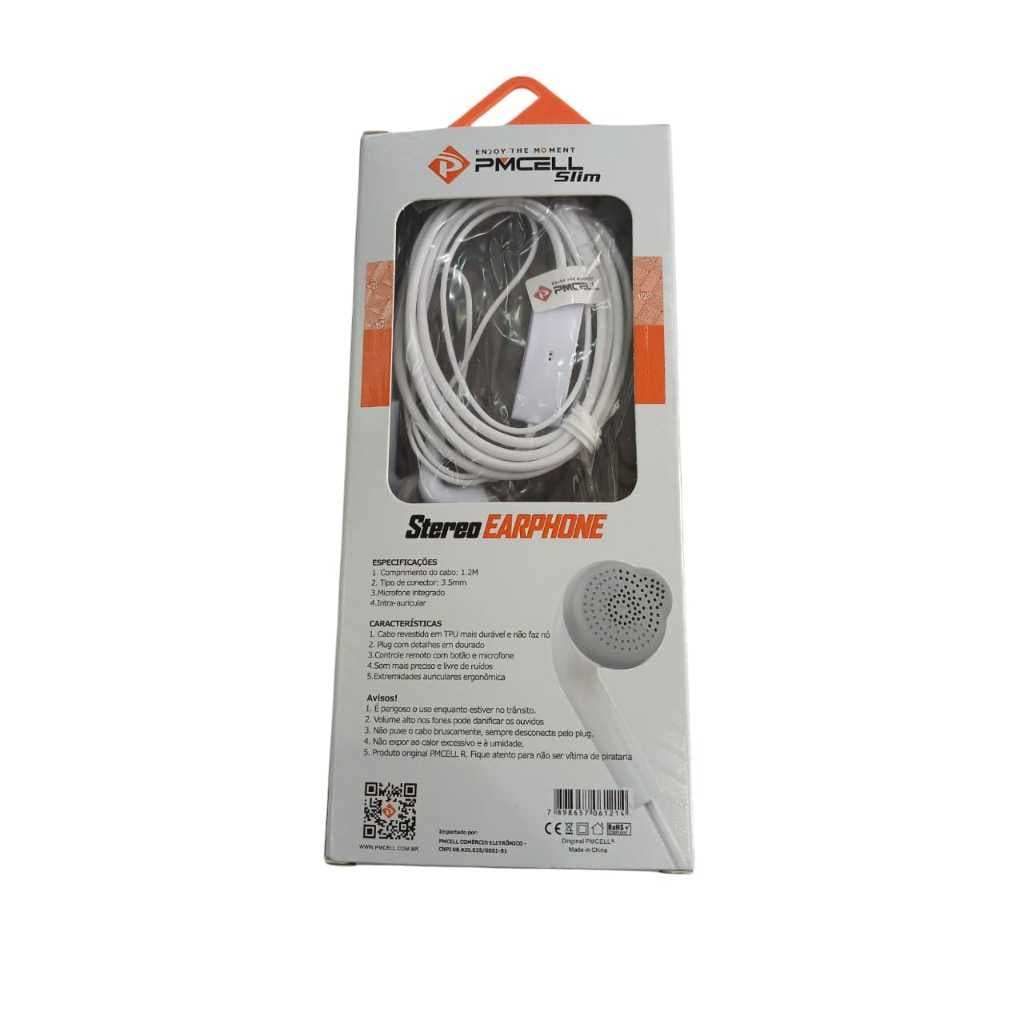 Fone de ouvido com fio FO-14 PM Cell excelente qualidade