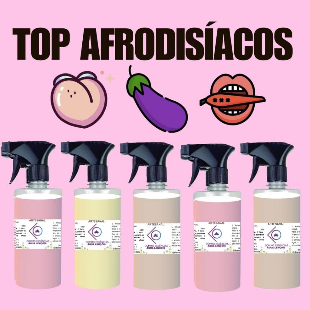 AMOR INTENSO: Água Perfumada 500 mL para Lençóis AFRODIZIADA para Tecidos e Roupas spray Odorizador