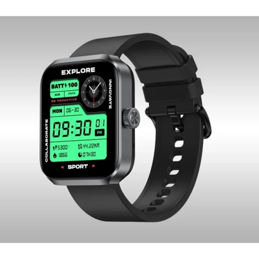 Smartwatch Zeblaze Beyond 3 Plus Gps Alexa Strava 3atm Caixa Preto Pulseira Preto