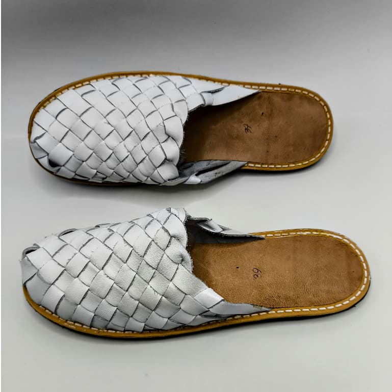 Mule de couro Xagrim Mabuche de Couro Pantufa em Couro Confort Promoçao
